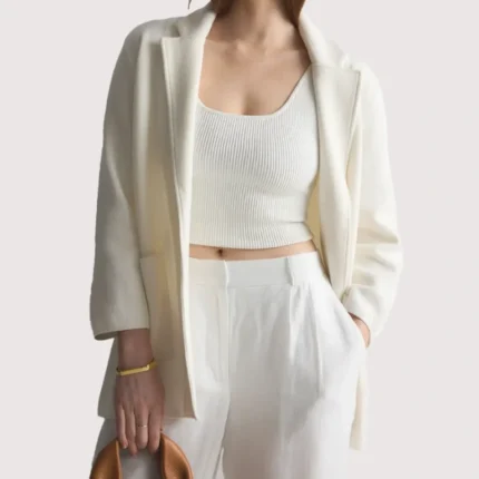 Knitted Blazer Coat